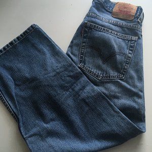 LEVI'S Medium Wash YOUTH 18 REG 569 STRAIGHT LOOSE